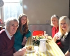 Alan Manning, the Revd Ása Bjork Ólafsdottir, Cllr Patricia Stewart and Deputy Mary Mitchell O’Connor in the Dining Room at Christ Church, Dun Laoghaire during its first anniversary celebrations. 