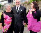Senator David Norris chats to Linda Chambers National Director of Us. in Ireland (left) and her daughter, Clare following the service celebrating a new name and a new home for Us. (formerly USPG) which took place in St Michan’s Church on Wednesday May 29.