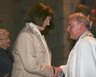 Local Labour Party Dáil Deputy, Joan Burton TD congratulates the Revd Paul Houston on his institution as Rector of Castleknock and Mulhuddart with Clonsilla. 
