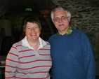 Lesley Rue and the Revd Ken Rue pictured at the table quiz in the crypt of Christ Church Cathedral to raise funds for an ambulance for the Diocese of Shyogwe in Rwanda. The Rues are due to visit Shyogwe at the end of May.