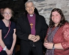 Linda Sutton from Christ Church Bray, Archbishop Michael Jackson and Kirsty Lynch, youth worker at Christ Church Bray were in the Crypt of Christ Church Cathedral to say farewell to Greg Fromholz and Susie Keegan former director and staff of 3Rock Youth. 