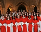 The new Girls’ Choir at Christ Church Cathedral, Dublin, was commissioned on Sunday January 20. They are pictured with the Cathedral Choir, the Dean the Very Revd Dermot Dunne and the cathedral’s musical director, Ian Keatley.