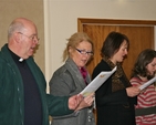 Attendees pictured singing at the first session of the Living Worship Course in Mageough House, Rathmines.