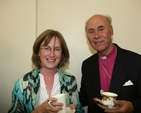 Pictured at the Institution of the Revd David Mungavin as Rector of Greystones are the Rt Revd John Taylor, retired Bishop of Glasgow and Galloway and Joyce Besanson of Greystones Parish.
