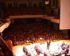 The Stedfast Brass Band, conducted by Brian Daly performing before a packed National Concert Hall at the Mothers' Union Award and Variety Show.