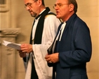 The Dean of Christ Church Cathedral, the Very Revd Dermot Dunne and the Revd Donald Ker, secretary of the Methodist Church in Ireland process into the Songs of Praise Service in celebration of the 10th anniversary of the signing of the Covenant between the Church of Ireland and the Methodist Church in Ireland. 