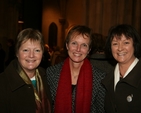 Pictured at the Choral Evensong in St Patrick's Cathedral to mark 150 years of the Adelaide School of Nursing are (left to right) Ruvé Stewart, Valerie Duffy and Denise Pierpoint, all current or former graduates of the Adelaide Hospital School of Nursing.