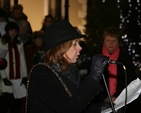 The Lord Mayor of Dublin, Cllr Emer Costello reading at Community Carols at the Mansion House organised by the Diocesan Council for Mission and the Roman Catholic Archdiocese of Dublin Year of Evangelization. 