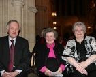 Amongst those providing the 'musings' for Christ Church Cathedral's 'Music and Musings' Concert were (left to right) Artist and Author Pat Liddy, Librarian at Marsh's Library, Dr Muriel McCarthy and Actress Frances Blackburn.