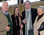 Jonathan Mitchell, Rebecca Hayes, Daniel Stanford and Vivienne Mitchell at the reception following the dedication of gifts in Holy Trinity, Killiney on Sunday February 3. 
