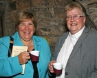 Judy Wilkinson and Revd Mary Hunter at the launch of the ‘best of books’ exhibition at Christ Church Cathedral.