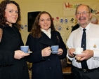 Coolock Girls’ Brigade leaders, Irene and Edel McCormack and Alan Privett of the Boys’ Brigade in Coolock are pictured following the institution of the Revd Norman McCausland as the new rector of Raheny and Coolock. 