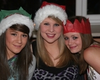 Pictured are Katie Love, Casey Sterling and Bethany Austin at the Church of Ireland College of Education Christmas Party.
