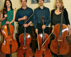 Members of the 4 Cellos who played in Calary Church. They performed at the first concert of the 2012 Music in Calary Season. 