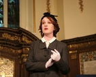 Clare Hayes-Brady at A Wilde Night Out, a performance from St Ann's Dramatic Society as part of Dublin's One City, One Book Festival. The performance is alternative take on some of Oscar Wilde's classic pieces.