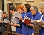 The choir singing in All Saints’ Church, Raheny, during the service of institution of the Revd Norman McCausland as the new rector of Raheny and Coolock parishes. 