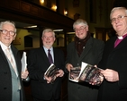 Pictured at the launch of Counting the People of God in St Ann's Church, Dublin are former Taoiseach, Dr Garret Fitzgerald, Author, Malcolm McCourt, Minister, Dr Martin Mansergh TD and the Archbishop of Dublin, the Most Revd Dr John Neill.