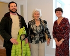 Gordon Kelley and his son with Evelyn Graham and Valery Matthews at the handing over of the keys of the refurbished Donnybrook and Irishtown Vicarage. 