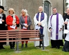 A Churchyard Seat was dedicated by Archbishop Michael Jackson following a Service of Redication in Timolin this morning (Sunday December 15). The seat was donated to the parish by the Hendy family in memory of William and Molly Hendy.  