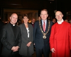 The Revd David Gillespie, Rector, Maeve Breen, Lord Mayor Gerry Breen and Charlie Marshall, Musical Director of St Ann's Choir, pictured at the launch of the Friends of St Ann's Society in the Mansion House, Dawson Street, Dublin. 