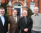 Pictured are some of the speakers and organisers of the Affirming Catholicism conference in the Church of Ireland Theological Institute, (from left to right) the Revd Canon Ian Ellis (Dromore Diocese), Patsy McGarry of the Irish Times, the Revd Ray Rennix (Down Diocese) and Charles Jury.