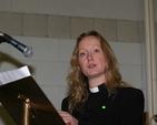 The Revd Sonia Gyles, Rector of Sandford and Milltown speaking at the Diocesan Synods in Taney Parish.