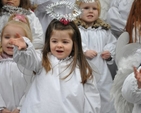 Angelic child launching the Irish Farmers’ Association Live Animal Crib at the Mansion House.