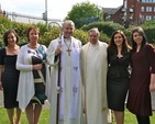 The Revd Terry Lilburn (Kilternan), pictured with the Most Revd Dr Michael Jackson, Archbishop of Dublin and Bishop of Glendalough, and family members following his ordination as a priest in Christ Church Cathedral, Dublin.