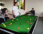Playing pool at the Diocesan Senior Summer Camp in Co Tipperary.