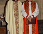The Dean of Christ Church Cathedral, the Very Revd Dermot Dunne and former Archbishop of Dublin, the Most Revd John Neill following the Patronal Service at Christ Church Cathedral. 