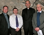 The Revd David White from CITI; Aongus Dwane, honorary secretary of Cumann Gaelach na hEaglaise; the Dean of Christ Church Cathedral, the Very Revd Dermot Dunne; and Hugh Finlay representing the committee of the Irish Association attended the launch of the Cumann’s Bilingual services book in Christ Church Cathedral. 