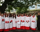 The King's Hospital Choir which sang at the Law Service in St Michan's Church.