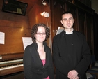 Patrice Keegan, Organ Scholar at St Patrick’s Cathedral with Peter Ferguson, a first year in the Theological College from the Diocese of Armagh and soloist at the Advent Carol Service held by students of the Church of Ireland Theological College in Zion Parish Church, Rathgar.