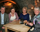 Trust staff Matthew Geoghegan, Mary Kelly, Geraldine McAuliffe and Alice Leahy prepare to enjoy the Crypt table quiz in Christ Church Cathedral. The funds raised by the quiz will go to Trust.