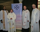 The Revd Obinna Ulogwara, the Revd Canon Susan Waterson (the Church's Ministry of Healing Resource & Training Officer), the Revd William Deverell and the Revd Canon John Clarke at the CMH’s Annual Thanksgiving Service and Gift Day in St George & St Thomas’ Church in Dublin city centre.