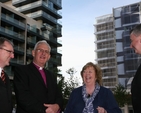 Pictured at the opening of new offices for the Leprosy Mission are (left to right) Ken Gibson of the Leprosy Mission (Ireland), the Archbishop of Dublin, the Most Revd Dr John Neill, Ms Janet Walmsley of the Leprosy Mission (International) and Fr Ciaran O'Carroll representing Archbishop Diarmuid Martin.