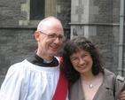 Pictured with his wife Liz just prior to his ordination to the Priesthood is the Revd Alan Barr, Curate of Bray.