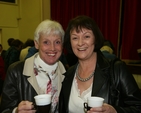 Helen Gorman (left) and Denise Pierpoint at the reception following the Dublin and Glendalough Mothers’ Union Diocesan Service in Zion Parish, Rathgar. 