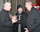 Archbishop Michael Jackson, the Revd David Gillespie and Archbishop Diarmuid Martin at St Ann’s Church on Dawson Street where the two archbishops collected for the Black Santa Appeal on Thursday December 20. By Thursday evening – the fourth day of the appeal – it was estimated that almost €15,000 had been raised for charity. The sit out continues at St Ann’s until Christmas Eve. 