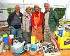 David Brown, Valerie Keddie, Daphne Henly and Christopher Keddie helping out at the Parish Fête at St Mary's Church, Howth.