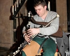 Eanna Drury plays the Uileann Pipes at the annual Inter Church Service in Irish organised by Cumann Gaelach na hEaglaise and Pobal on Aifrinn in Christ Church Cathedral on Friday January 25. 