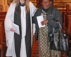 The Revd Sonia Gyles with Margaret Kisilu from a Christian Aid partner organisation who preached in both Sandford and St Philip’s churches.