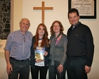 Peter Murtagh, managing editor at the Irish Times; Natasha Murtagh, UCD student; Sylvia Thompson, organiser, and the Revd David Mungavin, Rector, pictured following the Murtagh's presentation at the Lenten talk ‘Spiritual Journeys Along Pilgrim Paths’ in St Patrick's Church, Greystones. Peter and Natasha recently published their book 'Buen Camino! A father-daughter journey from Croagh Patrick to Santiago de Compostela'. 