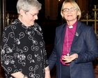 Julia Turner presented Bishop Pat Storey with a silver cross left by her mother Daphne Wormell for the first woman bishop in the Church of Ireland. The event took place in Christ Church Cathedral last night (December 9)