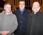 Scott Hayes, Revd Garth Bunting and Fr Paul Barlow attending the opening of the new permanent exhibition ‘St Ann’s – the church in the heart of the city’.