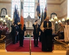Archbishop Michael Jackson attended the the ecumenical service to mark the 70th anniversary of the D–Day landings which took place in Monkstown Church on Saturday June 7. (Photo: Patrick Hugh Lynch) 
