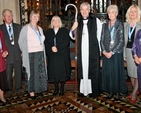 Prayer Ministry Teams from St Ann’s, Dawson Street and Christ Church Cathedral were commissioned by Archbishop Michael Jackson at Choral Evensong in Christ Church Cathedral on October 21. Pictured with the Archbishop are Lily Byrne, Violet Elder, Ron Elder, Hilary Ardis, Carol Casey, Avril Gillatt and Barbara O’Callaghan. 