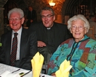 Neville Beresford, the Revd Garth Bunting and Vivienne Darling at the Friends of Christ Church Lunch in Christ Church Cathedral. Photo: David Wynne.