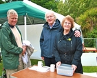 Christopher Keddie and Stan and Jane Glover manning the gates at the Parish Fête at St Mary's Church, Howth.