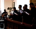 The music group ‘Una Voce’ (One Voice) leading the singing during the Discovery Diocesan Thanksgiving Service.
